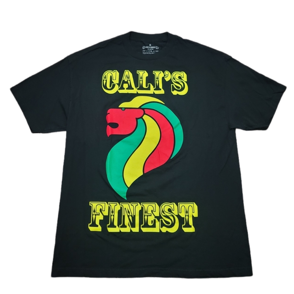 Cali's Finest Clothing Lion Size XL Black T-Shirt